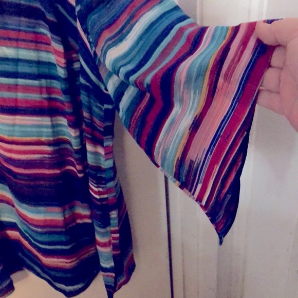 Catherine’s 2x striped top NWT and with bell sleeves. - Picture 2 of 5